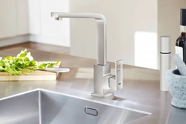 Смеситель Grohe Eurocube 31255DC0 для кухонной мойки фото 2