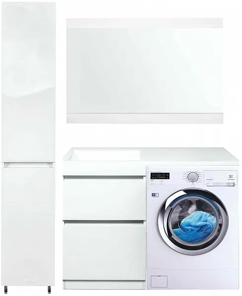 Тумба с раковиной Style Line Даллас 115 напольная левая фото 5