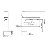 Смеситель WasserKRAFT Naab 8603 для раковины фото 6
