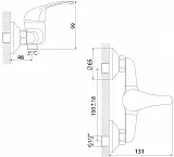 Смеситель Rossinka A A35-41 для душа фото 2