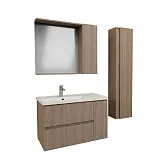 Зеркало-шкаф Grossman Юнит 80x70 Кадена вуд фото 1