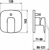 Смеситель Laufen Cityplus 3.2175.6.004.010.1 для ванны с душем фото 2