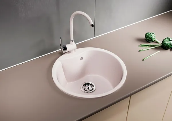 Кухонная мойка Mixline ML-GM12-311 Светло-розовая 525080 фото 4