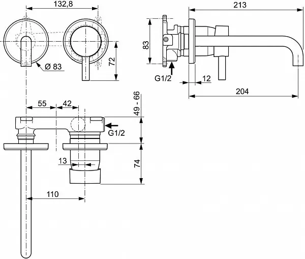 Смеситель Ideal Standard Ceraline A6938AA для раковины фото 3