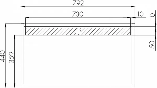 Столешница Акватон Лофт фабрик 80 1A243003LTDU0 фото 3