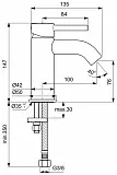 Смеситель Ideal Standard Ceraline BC268AA для раковины фото 3