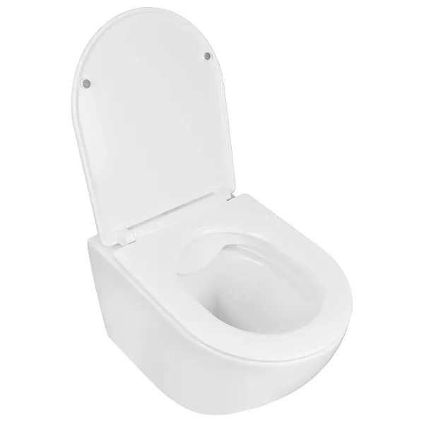 Унитаз Azario Fatto AZ-1049WS подвесной безободковый с сиденьем микролифт фото 2