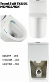 Унитаз-компакт Teymi Rita W00121 напольный безободковый с микролифтом фото 9
