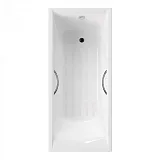 Ванна чугунная Delice Prestige 180x75 DLR230601R-AS с отверстиями под ручки и антискользящим покрытием фото 1