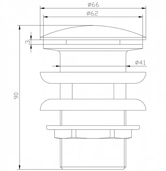 Донный клапан для раковины Lemark Jasmine LM6680B бронза фото 2