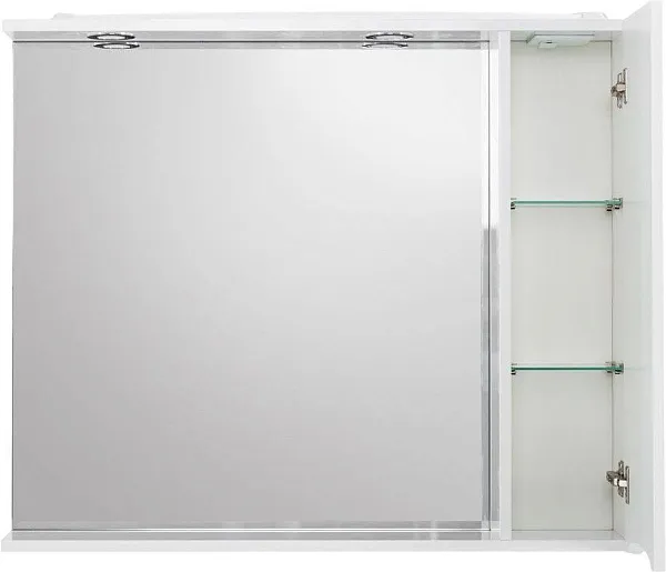 Зеркало-шкаф BelBagno Marino 80x75 MARINO-SPC-800/750-1A-BL-P-R правое с подсветкой фото 4