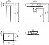 Раковина Ideal Standard Conca 50 см T381401 фото 8