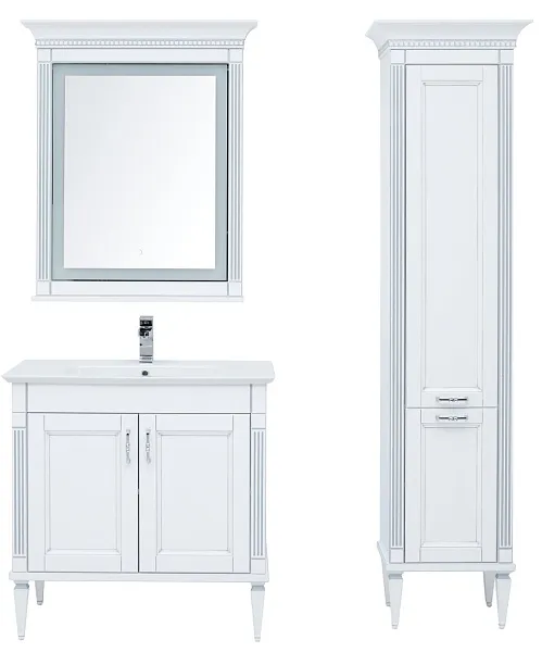 Зеркало Aquanet Селена 82х97 201646 с подсветкой с полочкой фото 3