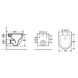 Унитаз Azario Grado AZ-0046-UQ3 подвесной безободковый с сиденьем микролифт фото 10
