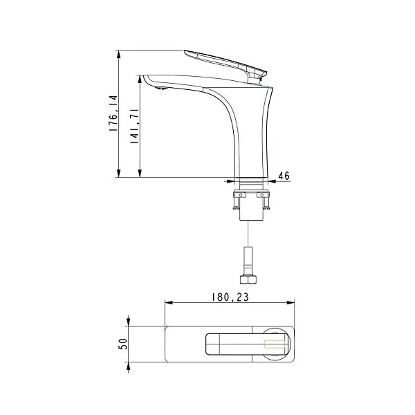 Смеситель для раковины TIMO Helmi 4061/00-16F фото 2