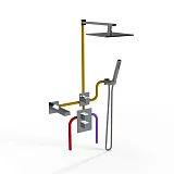 Душевой комплект PAINI Grazia 21CRSET36911THSHBATH фото 2