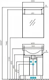 Зеркало Акватон Фиджи 60x85 см 1A179502FG010 фото 4