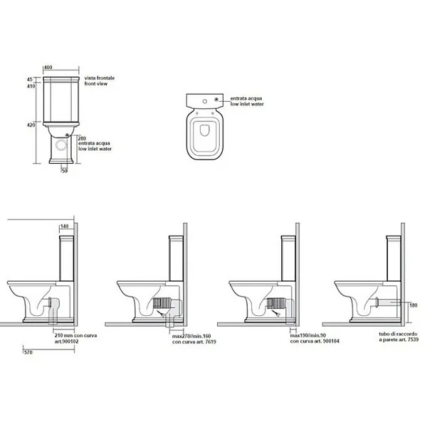 Бачок KERASAN Waldorf А0002333704 фото 1