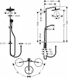 Душевая стойка Hansgrohe Croma Select S 26793000 фото 2