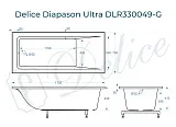 Ванна из искусственного камня Delice Diapason Ultra DLR330049-G фото 1