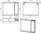 Зеркало Misty Алиса 87x72 Э-Али04090-01П правое с полочкой и подсветкой фото 3