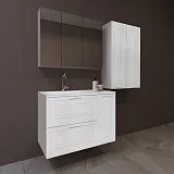 Тумба с раковиной Style Line Альба 90 подвесная или напольная левая фото 10