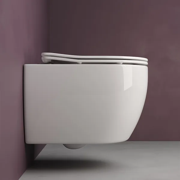 Унитаз Ceramica Nova Play CN3001 подвесной безободковый с микролифтом фото 2