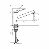 Смеситель Hansgrohe Zesis M37 74802670 для кухонной мойки фото 2