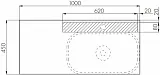 Столешница Акватон Мишель 100 1A253303MIX40 фото 4
