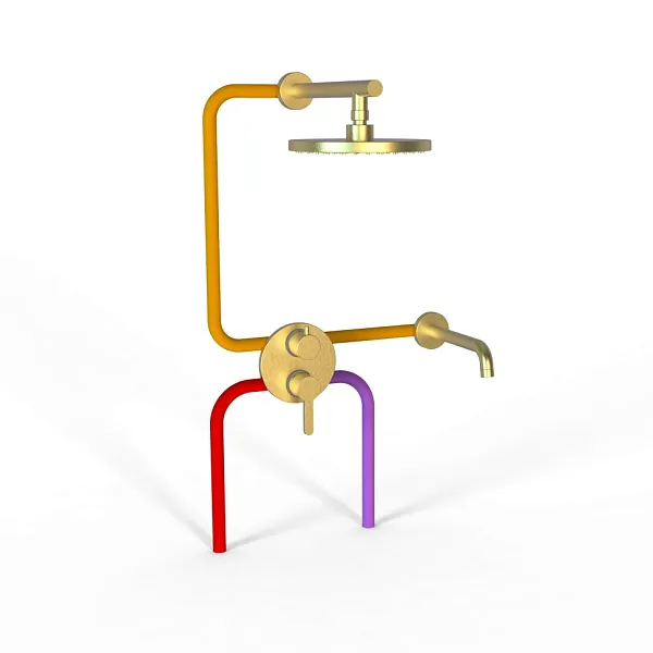 Душевой комплект PAINI Cox 78PJSET26911BATHHEAD фото 1