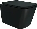 Унитаз подвесной Teymi Eva Pro Vortex Black W00789 подвесной безободковый с микролифтом фото 7