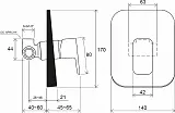 Смеситель Ravak 10° Free TD F 062.00 X070135 для душа с внутренней частью фото 3