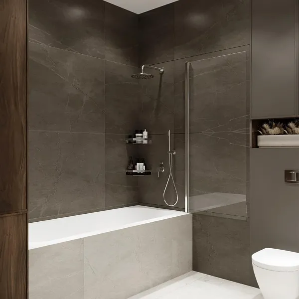 Шторка на ванну Terminus Ното 2CW150х70C фото 7