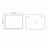 Зеркало Mixline Умберто 80x100 4620077040868 с подсветкой фото 2