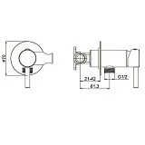 Гигиенический душ FILARETE Roun FL100BL фото 3