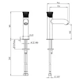 Смеситель для раковины PAINI Domus 18CR205PZ фото 11