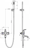 Смеситель Lemark Nubira LM6214ORB для ванны с душем фото 2