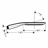 Душевая лейка Hansgrohe PuraVida 28558400 фото 3
