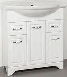 Мебель для ванной Style Line Олеандр-2 75 напольная белая фото 4