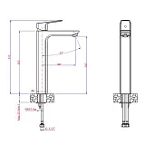 Смеситель для раковины PAINI Viva Style P4YO205LL фото 6