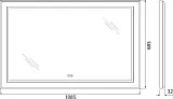 Зеркало BelBagno Kraft 108x68 SPC-KRAFT-1085-685-TCH-WARM с подсветкой фото 9