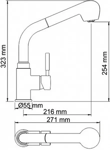 Смеситель WasserKRAFT Wern 4266 для кухонной мойки фото 5