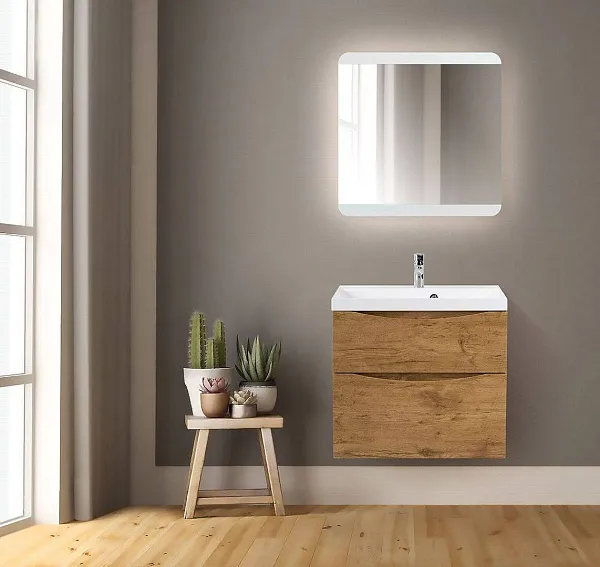 Зеркало BelBagno 70x70 SPC-CEZ-700-700-LED-BTN с подсветкой фото 7