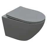 Унитаз Azario Grado AZ-0046 SP MDG подвесной безободковый с сиденьем микролифт фото 1