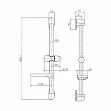 Душевая штанга D-Lin D63512 фото 3