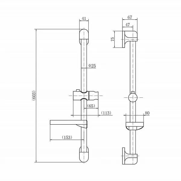 Душевая штанга D-Lin D63512 фото 3