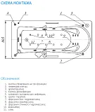 Акриловая ванна Aquatek Леда 170x80 LED170-0000034 слив слева фото 6