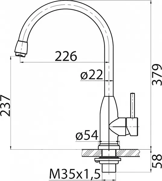 Смеситель BelBagno BB-LAM09B-IN для кухонной мойки фото 2