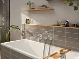 Смеситель Hansgrohe Rebris E 72468000 для ванны с душем внешняя часть фото 3