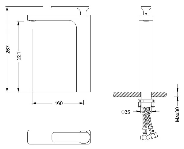 Смеситель для раковины TIMO Torne 4311/03F фото 2